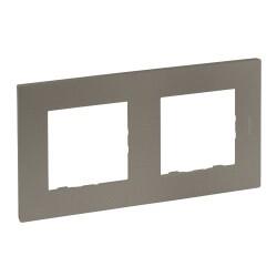 Legrand - LEGRAND 768572 RAVENTİ BRONZ İKİLİ YATAY ÇERÇEVE 3414971112605