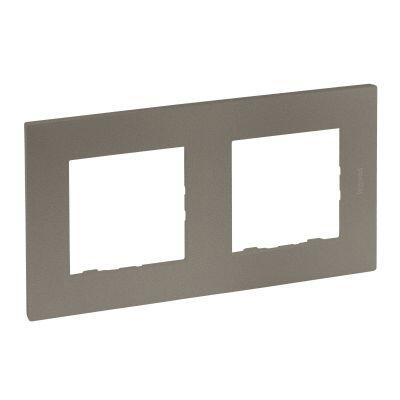 LEGRAND 768572 RAVENTİ BRONZ İKİLİ YATAY ÇERÇEVE 3414971112605