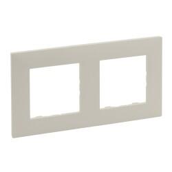 Legrand - LEGRAND 768472 RAVENTİ KREM İKİLİ YATAY ÇERÇEVE 3414971110922