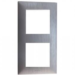 Legrand - LEGRAND 768282 RAVENTİ SATİNE ALÜMİNYUM İKİLİ ÇERÇEVE 3414971107625