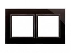 Legrand - LEGRAND 768672 RAVENTİ SİYAH İKİLİ YATAY ÇERÇEVE 3414971114258