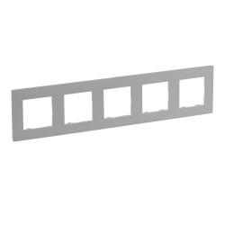 Legrand - LEGRAND 768275 RAVENTİ ALÜMİNYUM BEŞLİ YATAY ÇERÇEVE 3414971107533