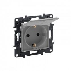 Legrand - LEGRAND 768215 RAVENTİ ALÜMİNYUM ÇOCUK KORUMALI TOPRAKLI PRİZ 3414971106451