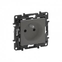 Legrand - LEGRAND 768817 RAVENTİ TİTANYUM FRANSIZ STANDARTI ÇOCUK KORUMALI UPS TOPRAKLI PRİZ 3414971116627