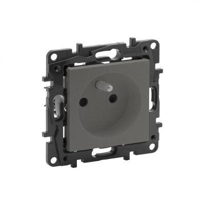 LEGRAND 768817 RAVENTİ TİTANYUM FRANSIZ STANDARTI ÇOCUK KORUMALI UPS TOPRAKLI PRİZ 3414971116627