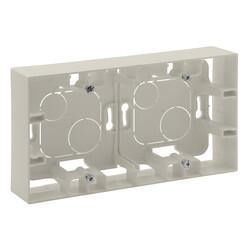 Legrand - LEGRAND 768448 RAVENTİ KREM İKİLİ SIVA ÜSTÜ KASA KREM 3414971110533