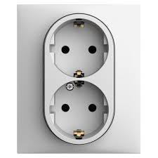 Legrand - LEGRAND 768116 RAVENTİ BEYAZ İKİLİ TOPRAKLI PRİZ 3414971104815