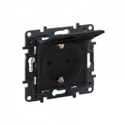 Legrand - LEGRAND 768318 RAVENTİ FÜME KAPAKLI TOPRAKLI PRİZ 3414971108349