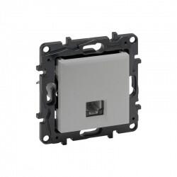 Legrand - LEGRAND 768229 RAVENTİ ALÜMİNYUM 1 ÇIKIŞLI RJ11 TELEFON PRİZİ 3414971106789