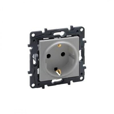 LEGRAND 768214 RAVENTİ ALÜMİNYUM TOPRAKLI PRİZ 3414971106420