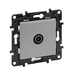 Legrand - LEGRAND 768226 RAVENTİ ALÜMİNYUM TV PRİZ SONLU 10DB 3414971106697