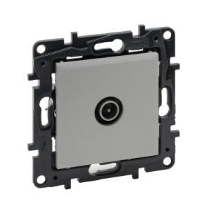 LEGRAND 768226 RAVENTİ ALÜMİNYUM TV PRİZ SONLU 10DB 3414971106697