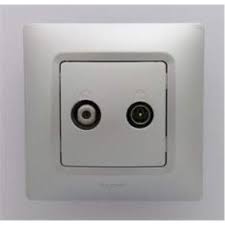 Legrand - LEGRAND 768228 RAVENTİ ALÜMİNYUM TV-SAT PRİZ SONLU 3414971106758