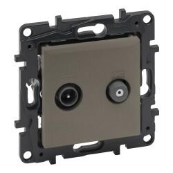 Legrand - LEGRAND 768528 RAVENTİ BRONZ TV-SAT PRİZ SONLU 3414971111912