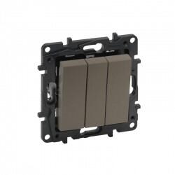 Legrand - LEGRAND 768503 RAVENTİ BRONZ ÜÇLÜ ANAHTAR 3414971111318