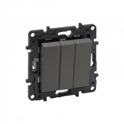 Legrand - LEGRAND 768803 RAVENTİ TİTANYUM ÜÇLÜ ANAHTAR 3414971116269