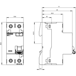 SIEMENS 5SV3312-6 1X25A 30MA 1F+N TİP-A KAÇAK AKIM RÖLESİ 4001869429632 - Thumbnail