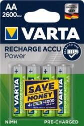 Varta - VARTA ŞARJ EDİLEBİLİR PİL 4 LÜ RECHARGE ACCU POWER AA 2600 MAH 4008496745975 Varta - VARTA ŞARJ EDİLEBİLİR PİL 4 LÜ RECHARGE ACCU POWER AA 2600 MAH 4008496745975
