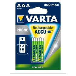 VARTA ŞARJ EDİLEBİLİR PİL 2 Lİ RECHARGE ACCU POWER AAA 800 MAH 4008496849185 - Thumbnail