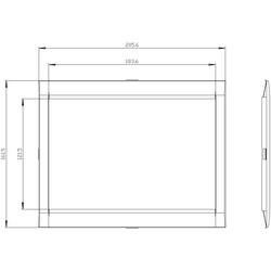 SIEMENS SABİT ŞALTER İÇİN KAPI OYMA ÇERÇEVESİ 3VA2 4042949005308 - Thumbnail