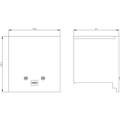 SIEMENS SABİT ŞALTER İÇİN KLEMENS KAPAK 3VA1 UZUN 4042949009436
