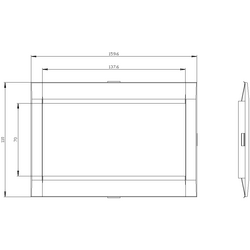 SIEMENS SABİT TİP ŞALTER VE DÖNER TAHRİK MEKANİZMASI İÇİN KAPI OYMA ÇERÇEVESİ 4042949005315 - Thumbnail