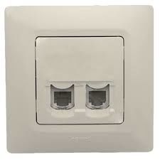 LEGRAND 767440 SALBEİ BEJ 2XRJ45 CAT6 UTP DATA PRİZİ 3245067674406 (ÇERÇEVESİZ)