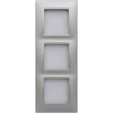 Legrand - LEGRAND 767353 SALBEİ ALÜMİNYUM ÜÇLÜ DİKEY ÇERÇEVE 3245067673539