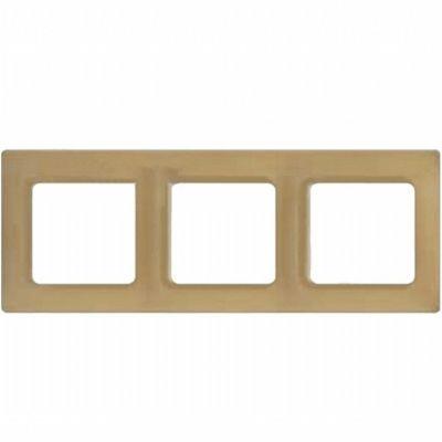 LEGRAND 767373 SALBEİ ŞAMPANYA ÜÇLÜ YATAY ÇERÇEVE 3245067673737