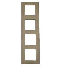 Legrand - LEGRAND 767384 SALBEİ AHŞAP DÖRTLÜ DİKEY ÇERÇEVE 3245067673843