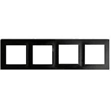 Legrand - LEGRAND 767364 SALBEİ ANTRASİT DÖRTLÜ YATAY ÇERÇEVE 3245067673645