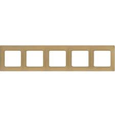 Legrand - LEGRAND 767375 SALBEİ ŞAMPANYA BEŞLİ YATAY ÇERÇEVE 3245067673751