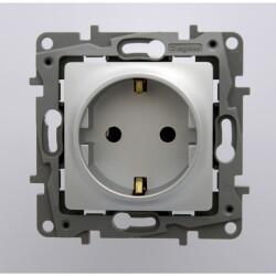 Legrand - LEGRAND 767215 SALBEİ ALÜMİNYUM ÇOCUK KORUMALI TOPRAKLI PRİZ 3245067672150