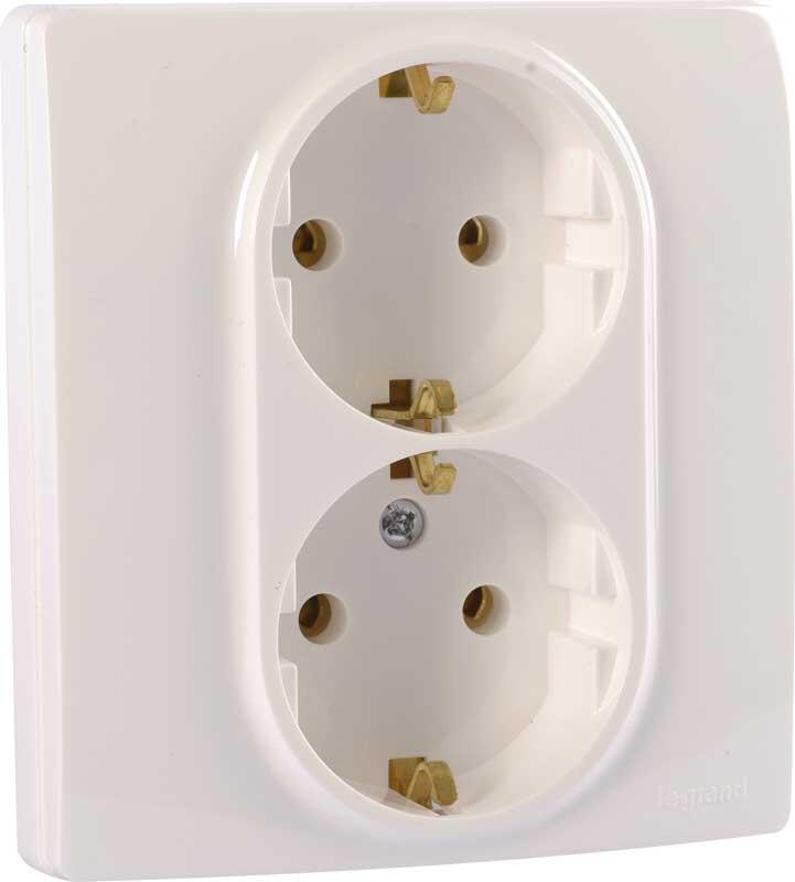 Legrand - LEGRAND 767116 SALBEİ BEYAZ İKİLİ TOPRAKLI PRİZ 3245067671160