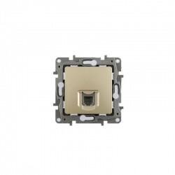Legrand - LEGRAND 767529 SALBEİ ŞAMPANYA RJ11 1 ÇIKIŞ TELEFON PRİZİ 3414970676597