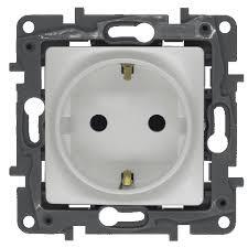 Legrand - LEGRAND 767914 SALBEİ İNCİ BEYAZI TOPRAKLI PRİZ 3414970769510