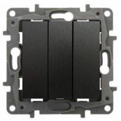 Legrand - LEGRAND 767303 SALBEİ ANTRASİT ÜÇLÜ ANAHTAR 3245067673034