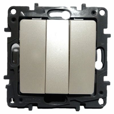 LEGRAND 767903 SALBEİ İNCİ BEYAZI ÜÇLÜ ANAHTAR 3414970771155