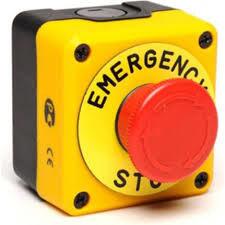 Emas - EMAS SARI SİYAH PLASTİK KUMANDA KUTUSU TEKLİ STOP EMNİYET ETİKETLİ P1EC400E40-K