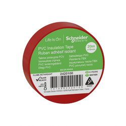 Schneider Electric - SCHNEIDER ELECTRIC 24101000 19MMx20MT KIRMIZI PVC İZOLE ELEKTRİK BANDI