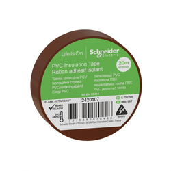 Schneider Electric - SCHNEIDER ELECTRIC 2420107 19MMx20MT KAHVERENGİ PVC İZOLE ELEKTRİK BANDI
