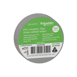 Schneider Electric - SCHNEIDER ELECTRIC 2420108 19MMx20MT GRİ PVC İZOLE ELEKTRİK BANDI