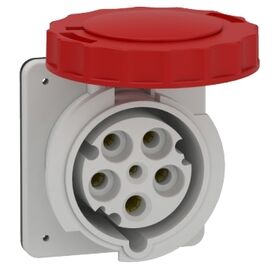 SCHNEIDER ELECTRIC 81683 PRATİKA 5X63 A 3P + N + E - 380...415 V AC IP67 DÜZ MAKİNA PRİZİ 3303430816836