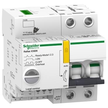 SCHNEIDER ELECTRIC A9C62225 REFLEX İC60N Tİ24 25 A 2P EĞRİ C ENTEGRE KONTROL MCB 3606480455605