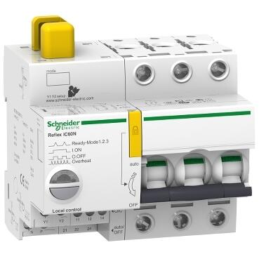 SCHNEIDER ELECTRIC A9C62325 REFLEX İC60N Tİ24 25 A 3P EĞRİ C ENTEGRE KONTROL MCB 3606480455650