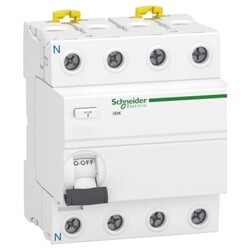 Schneider Electric - SCHNEIDER ELECTRIC A9R70463 ACTİ9 4P 63A 30MA AC TİP İID K KAÇAK AKIM RÖLESİ 3606480089510