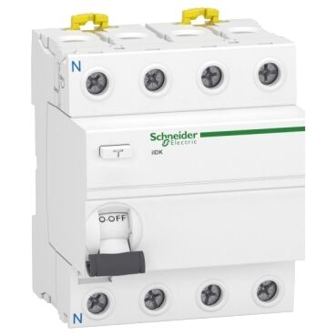 SCHNEIDER ELECTRIC A9R70463 ACTİ9 4P 63A 30MA AC TİP İID K KAÇAK AKIM RÖLESİ 3606480089510