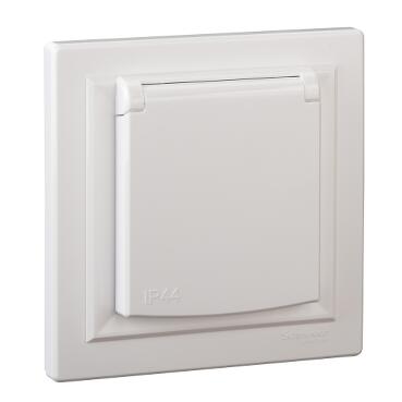 ASFORA KAPAKLI IP44 UPS PRİZ - BEYAZ