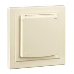 Schneider Electric - SCHNEİDER ELECTRİC EPH2800623 ASFORA KAPAKLI IP44 UPS PRİZ KREM VİDALI ÇERÇEVELİ 3606481166227