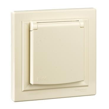 SCHNEİDER ELECTRİC EPH2800623 ASFORA KAPAKLI IP44 UPS PRİZ KREM VİDALI ÇERÇEVELİ 3606481166227